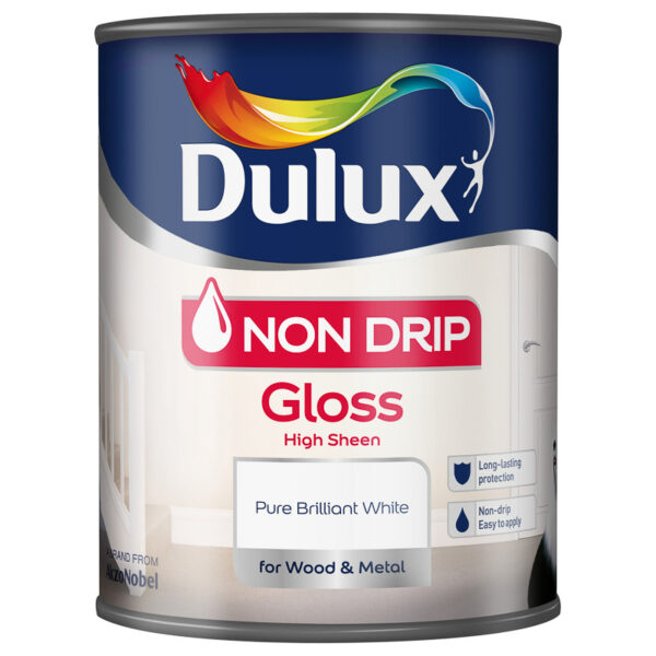 Dulux Non Drip Gloss pure brilliant white