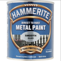 Hammerite Direct to Rust Metal Paint in Smooth Silver