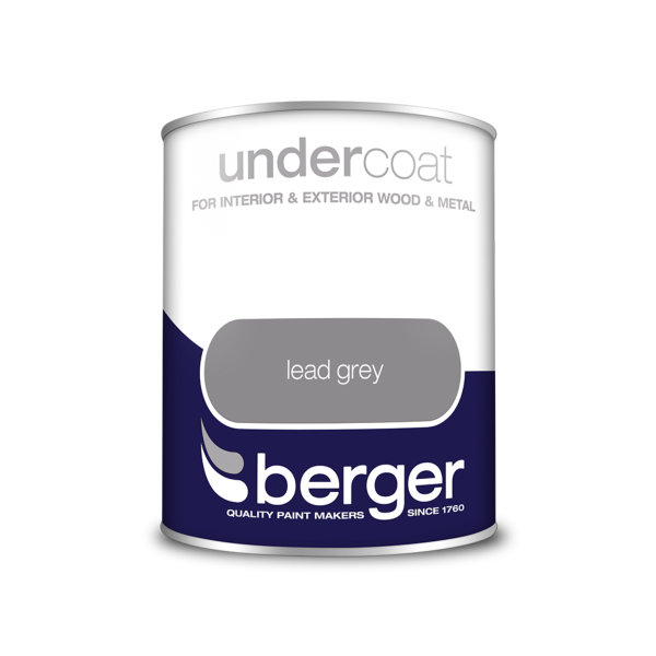 Berger undercoat in Lead Grey