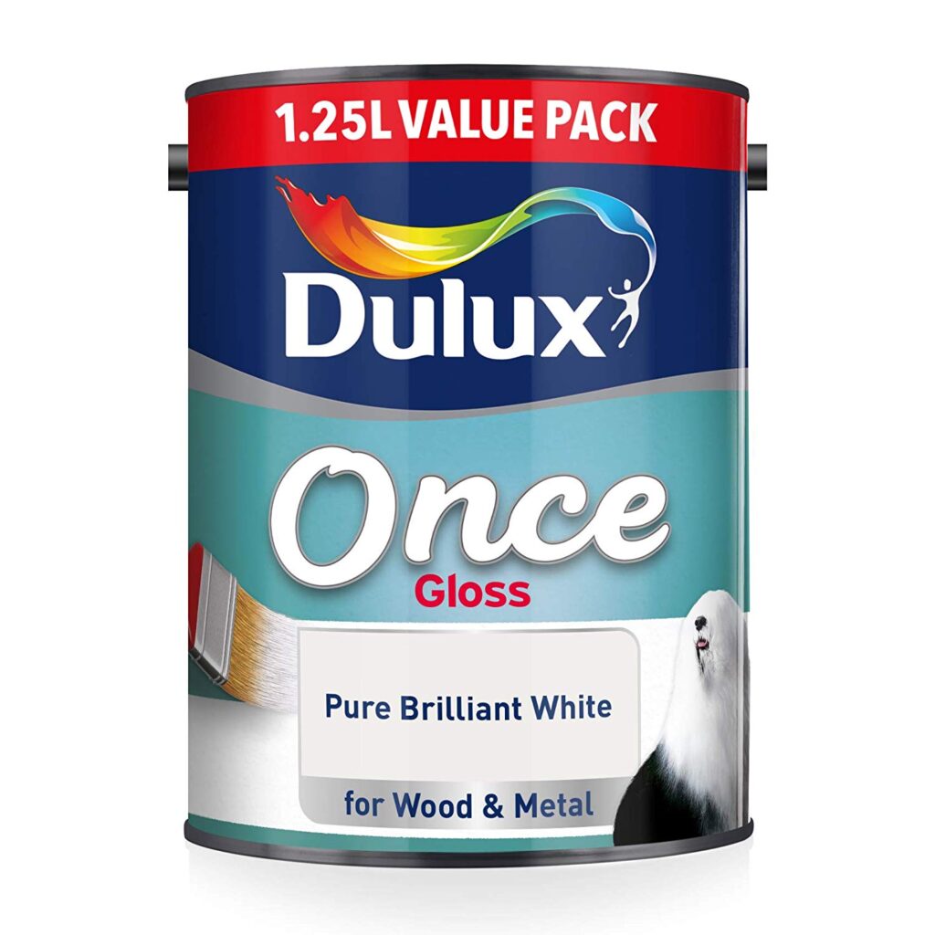 Dulux Once Gloss Paint for Wood and Metal, One Coat Coverage