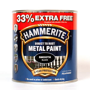 Hammerite Direct to Rust Metal Paint in Smooth Black