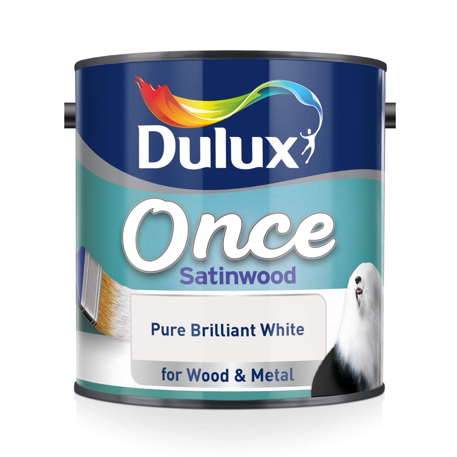 Dulux Once Satinwood in Pure Brilliant White