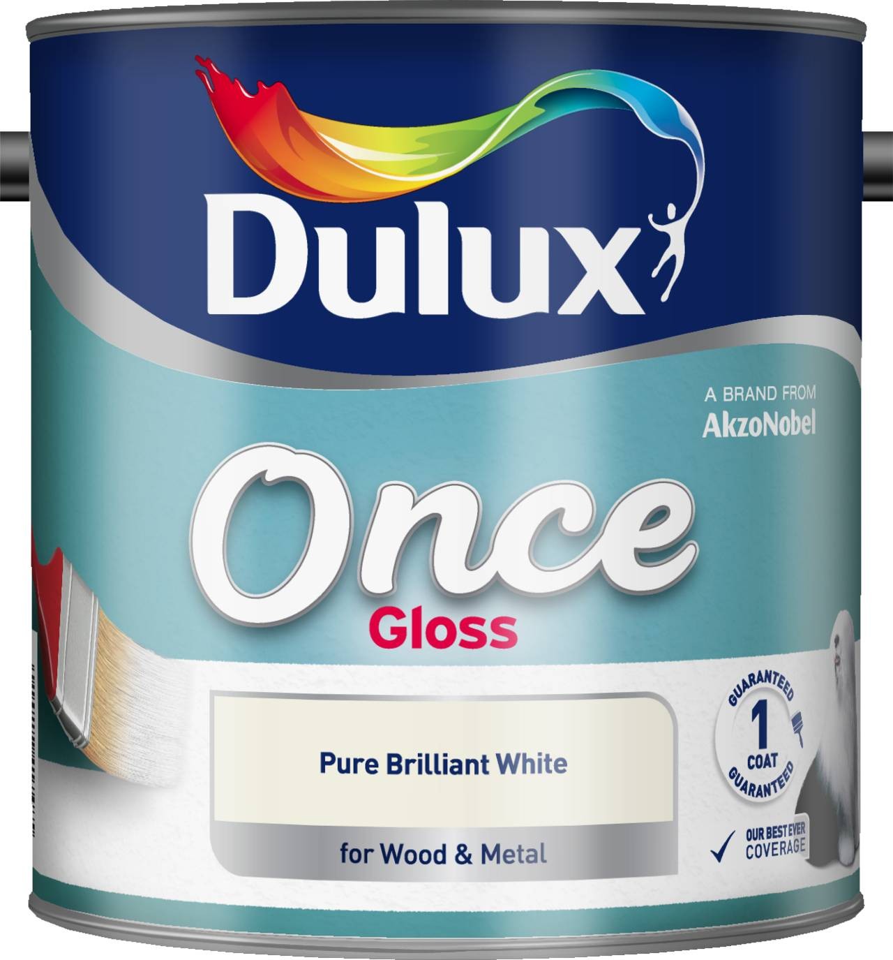 Dulux Once Gloss Brilliant White 2.5l